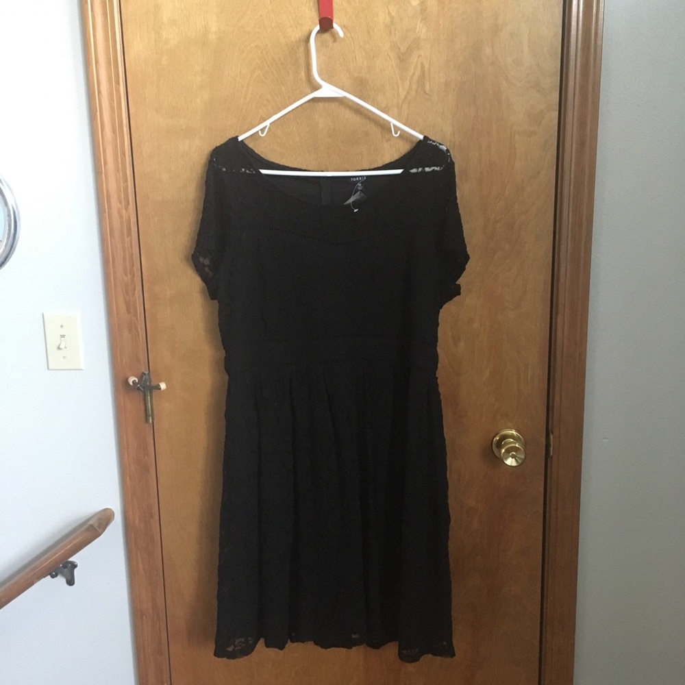 Torrid black skater dress